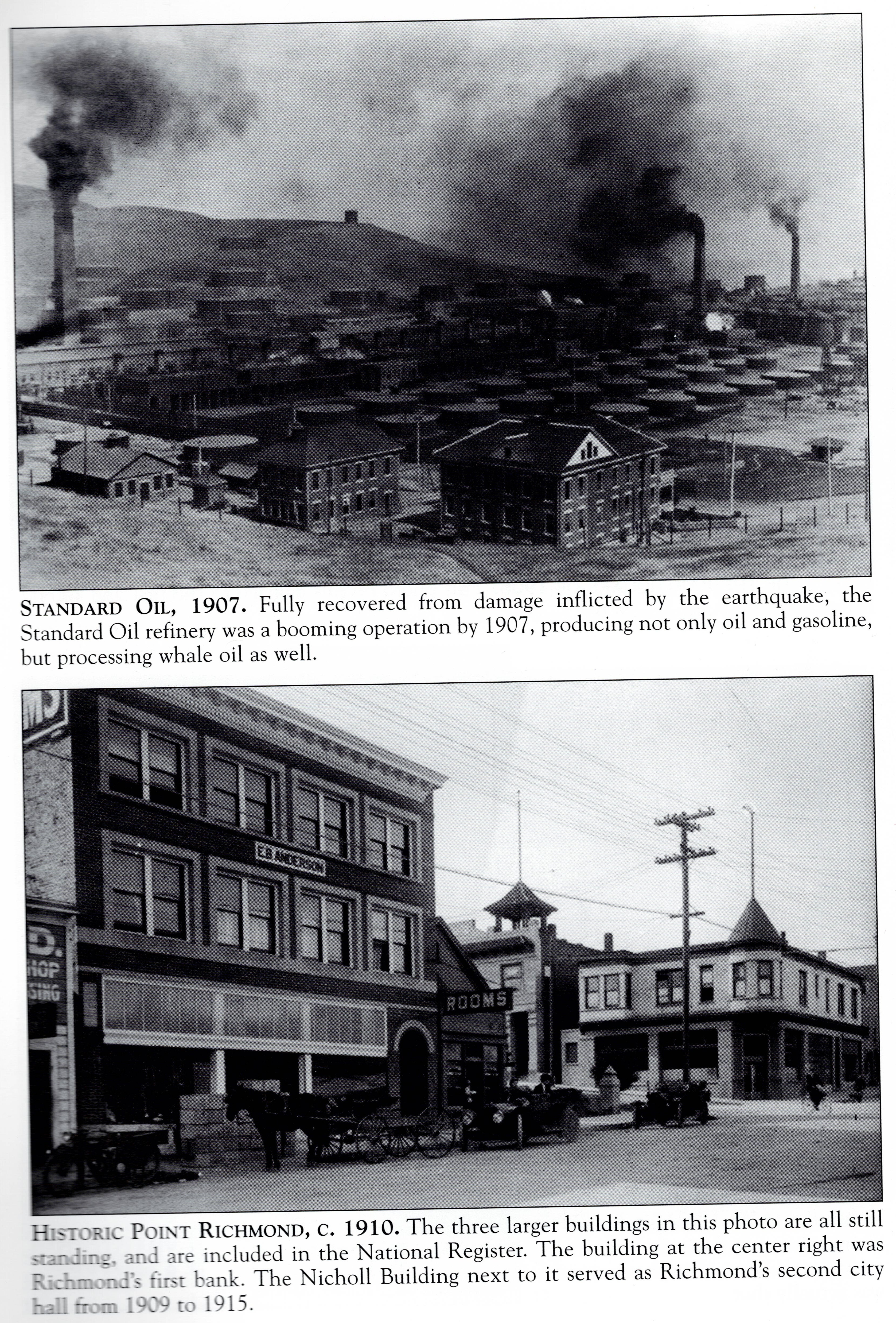 The Standard Oil refinery in Richmond, 1907.
